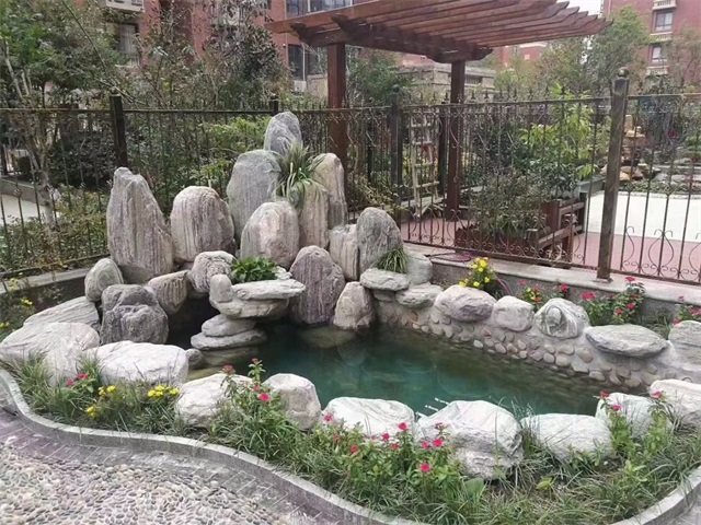 汶上家庭庭院水景设计